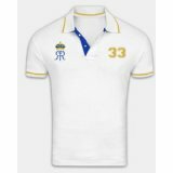 Rajasthan Royals Embroidered Logo Polo Shirt, Men's (White)