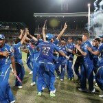 Mumbai Indians celebrate IPL 2013 Final Win