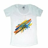 CSK Color Splash Logo T-Shirt, Ladies (White)