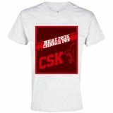 CSK India's Pride T-Shirt, Men's (White)