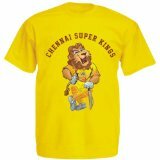 CSK Lion Cartoon T-Shirt, Kid's (Yellow)