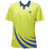 CSK Swoosh Polo Lookalike Jersey, Men's Extra Large (Yellow)