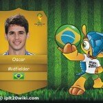 Oscar - Brazil FIFA 2014 Player Wallpaper